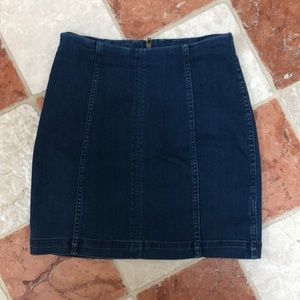 Free People denim skirt